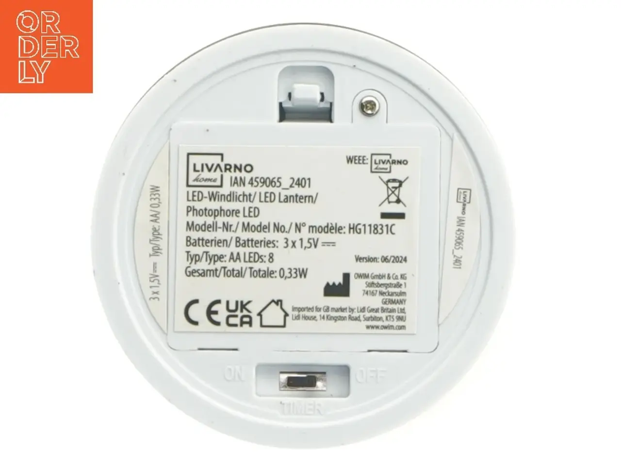 Billede 6 - LED lygte fra Livarno Home (str. Ø 9 cm højde 15 cm)