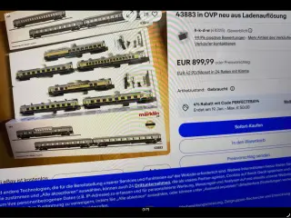 Märklin togvogne sæt