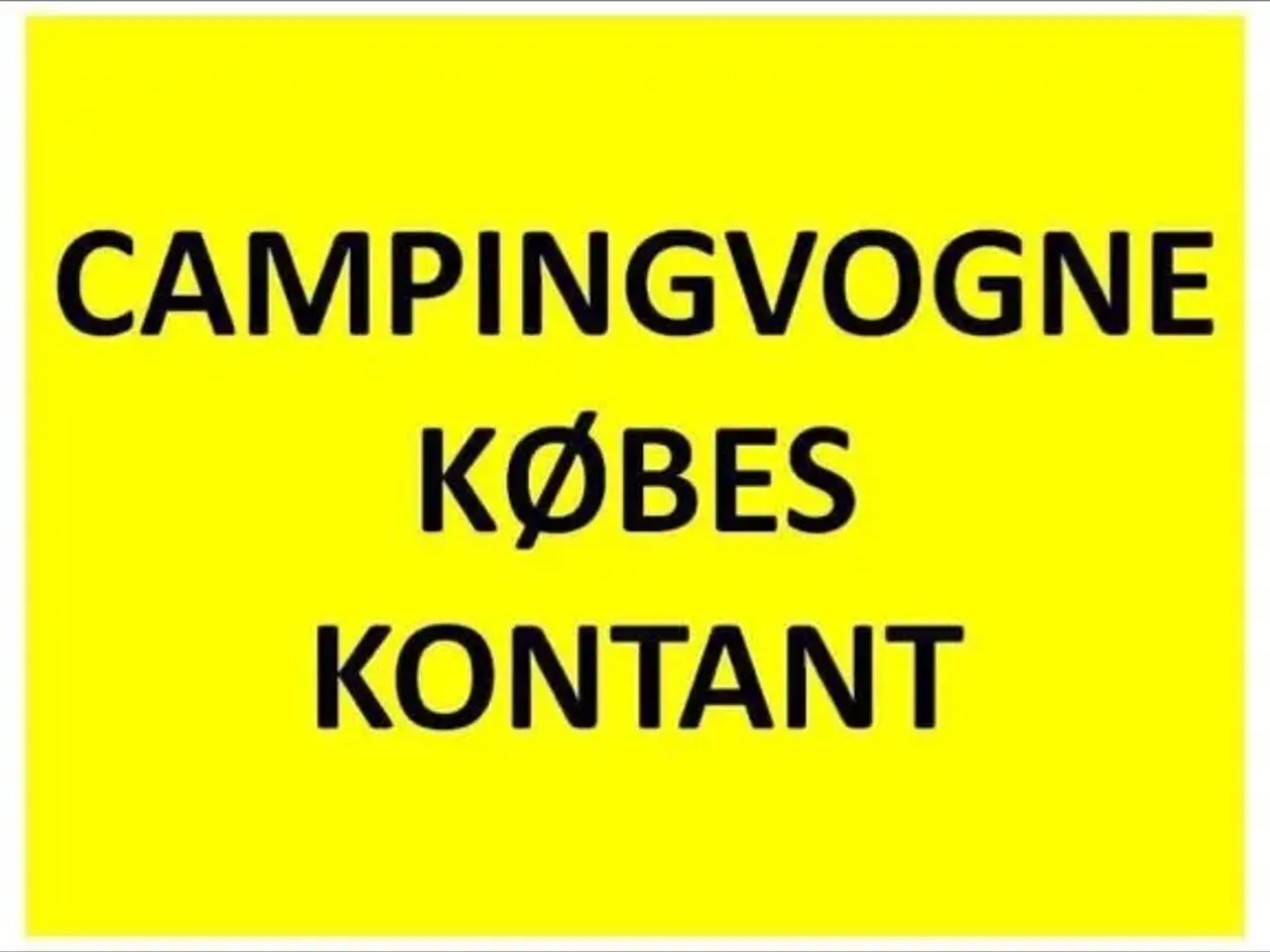 Billede 1 - Campingvogne opkøbes