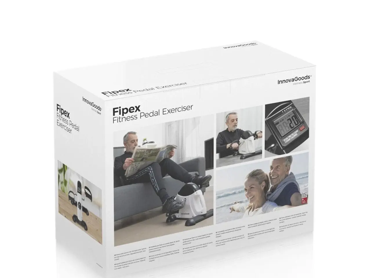 Billede 6 - Fipex pedaløvelsesmaskine til arme og ben - kompakt motionscykel med LCD-tæller