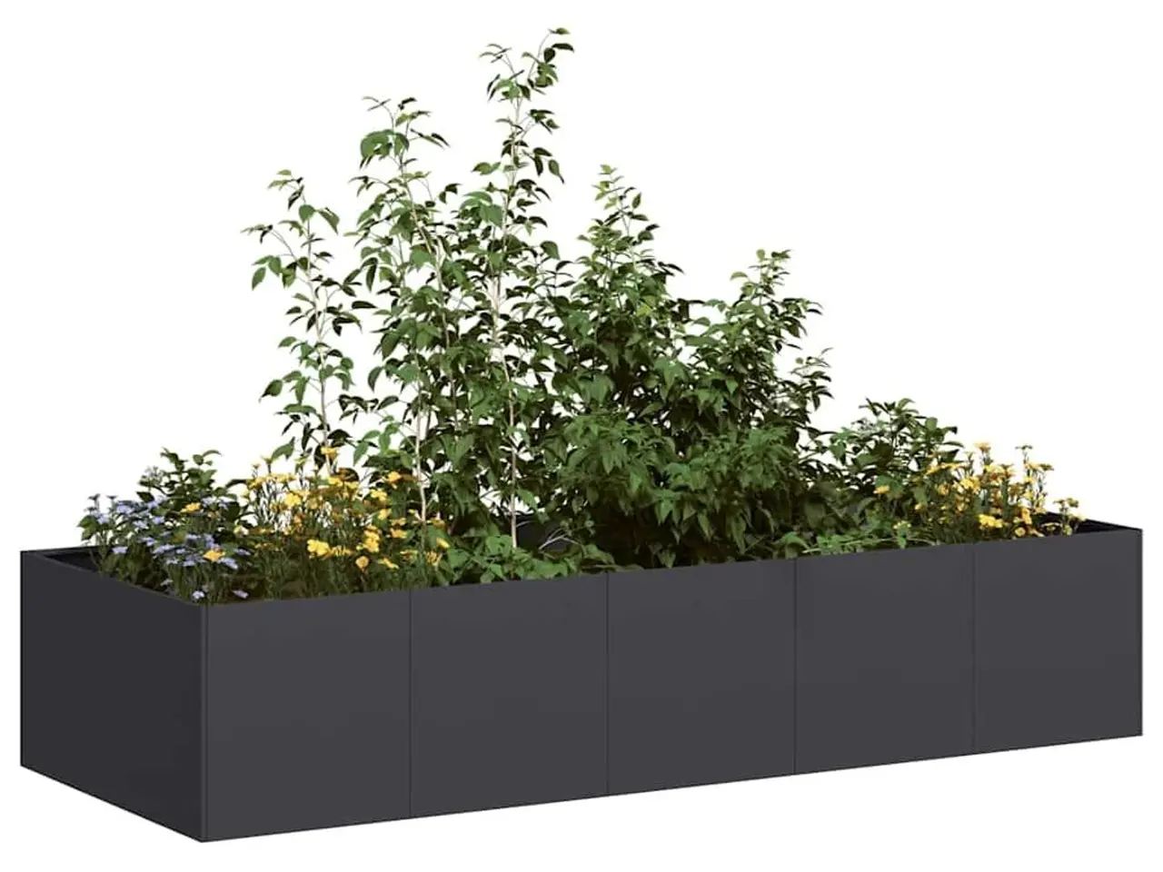 Billede 1 - Plantekasse 200x80x40 cm stål sort
