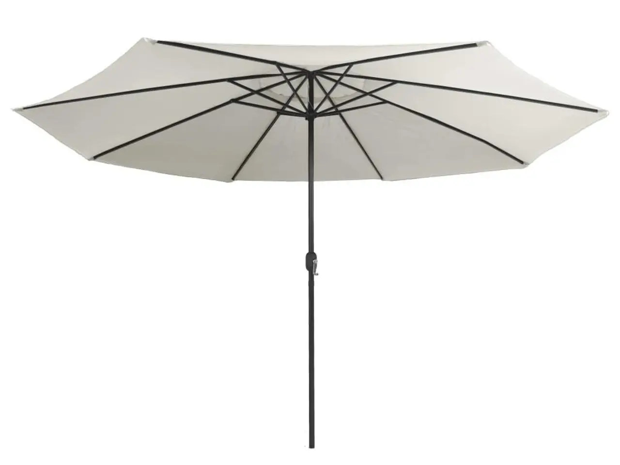Billede 4 - Parasol 390 cm med metalstang - sandfarvet