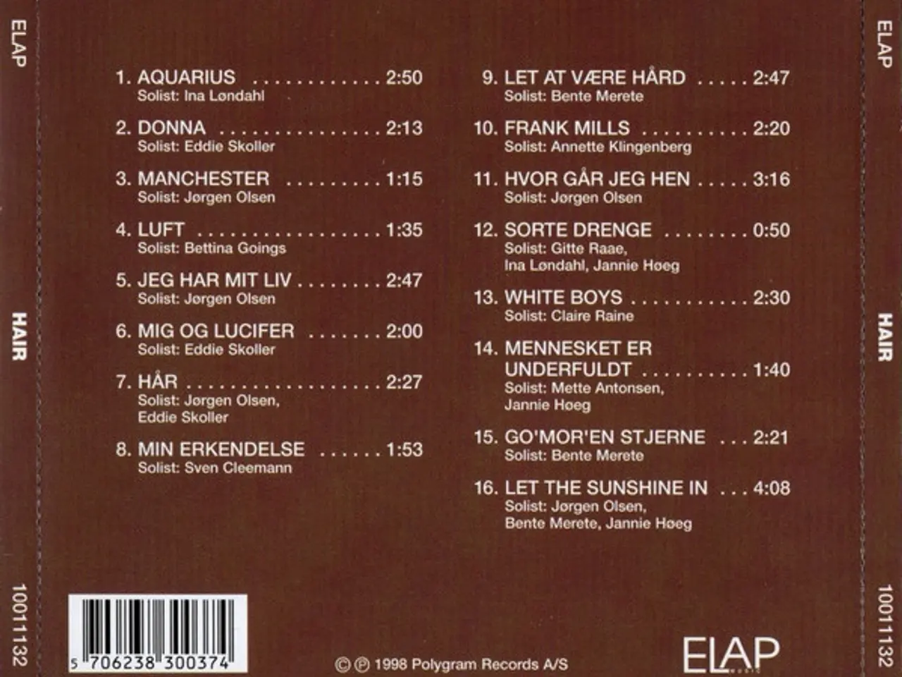 Billede 3 - Hair's Ensemble – Hair – CD