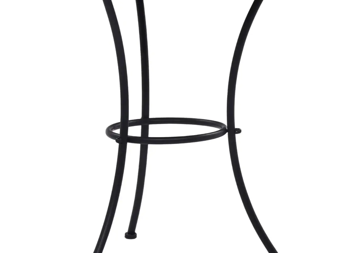 Billede 2 - Bistrobord med mosaik - keramisk Ø60 cm, orange/grå