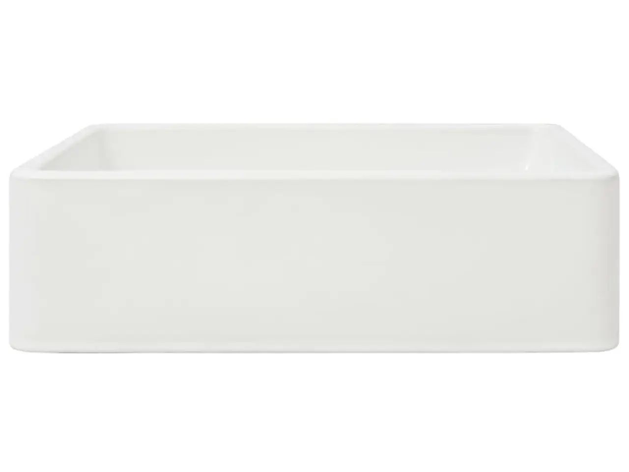 Billede 4 - Rektangulær håndvask i keramik 41 × 30 × 12 cm - hvid