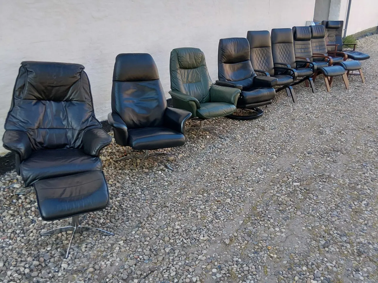Billede 2 - Stressless, Hjort Knudsen, Farstrup læder lænestol