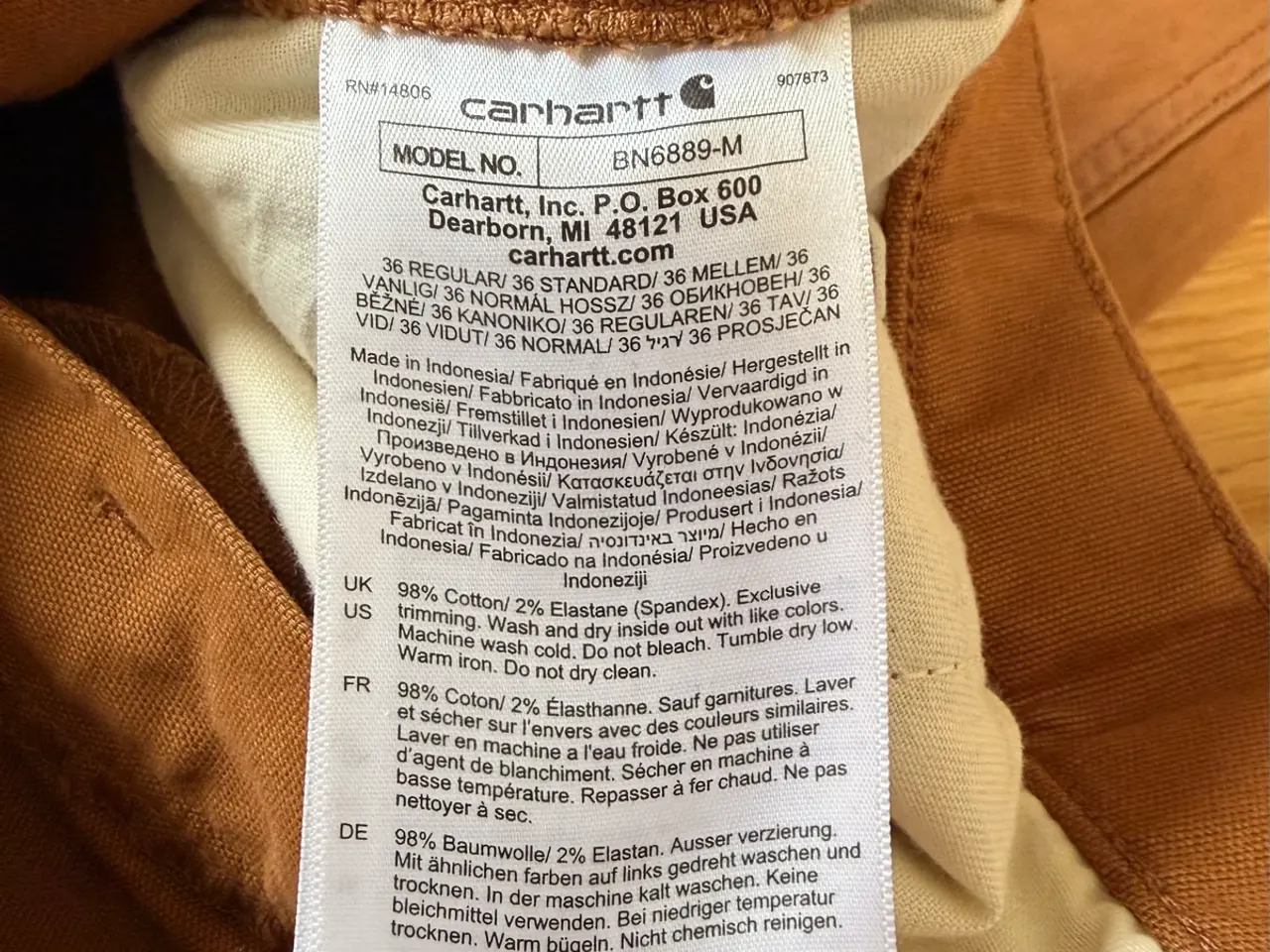 Billede 6 - Carhartt Rugged Flex bukser str 54 / 36 brun