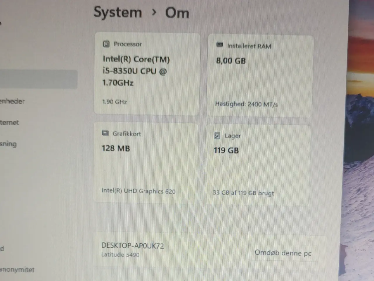 Billede 3 - S: Dell Latitude 5490