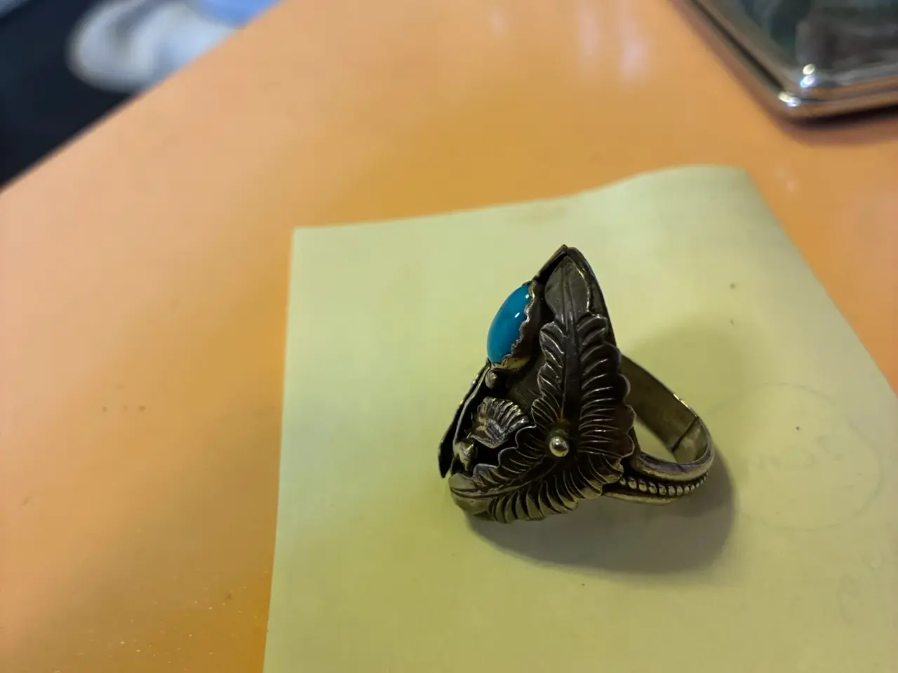 Billede 8 - Navajo ring med turkis