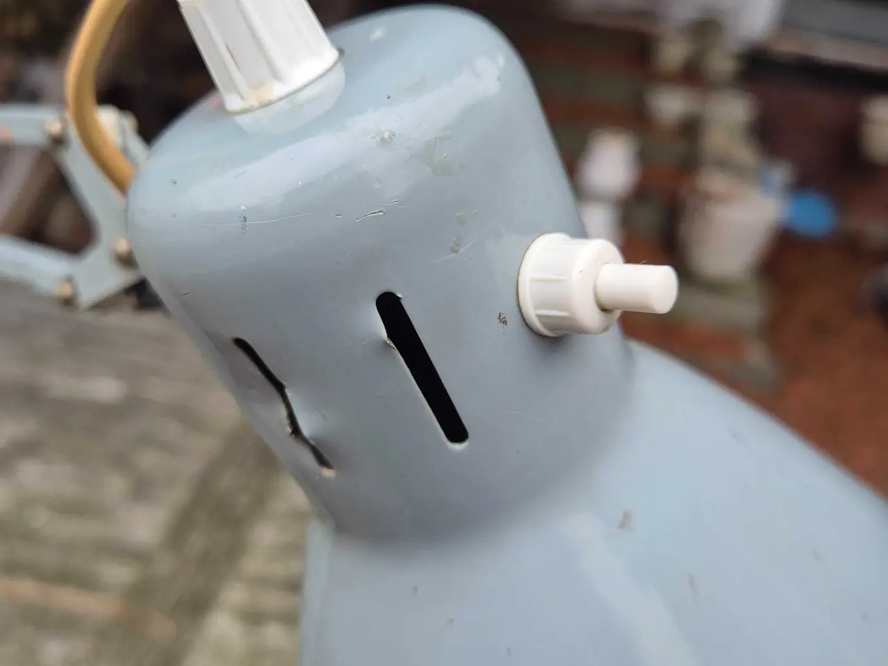 Billede 4 - Grå retro arkitektlampe med rækkevidde