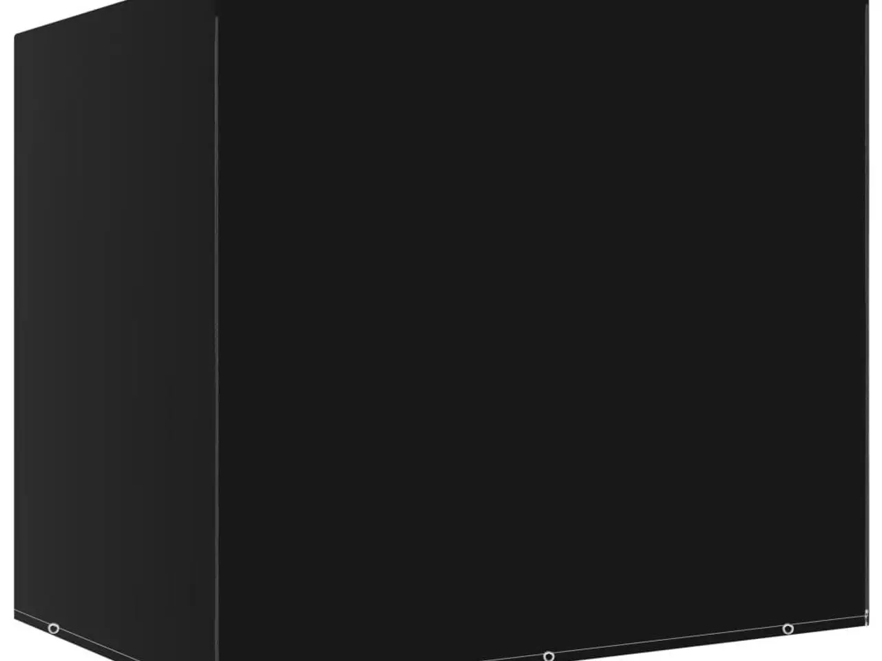 Billede 1 - Overtræk til hængesofa 255 × 145 × 170/150 cm - sort, 10 snørehuller, 2 lynlåse