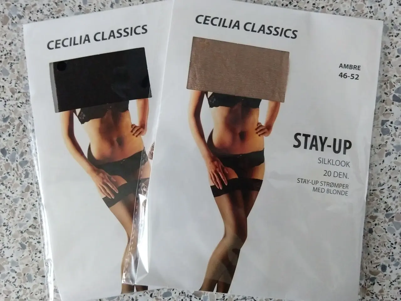Billede 1 - Nylonstrømper Stay-up, Cecilia Classic, str. 46-52