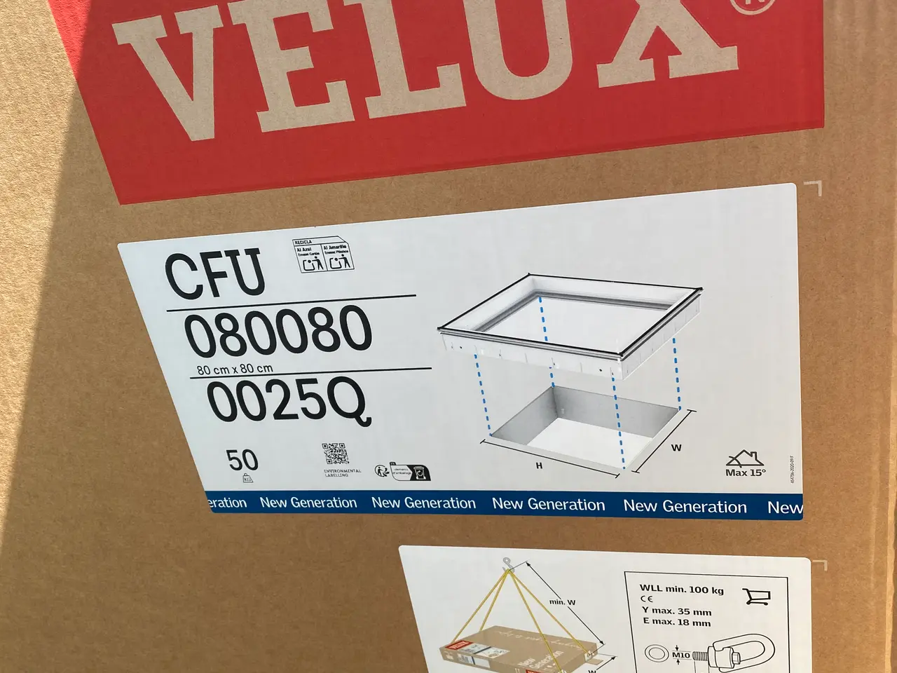 Billede 3 - Sprit ny VELUX ovenlysvindue 80x80 cm