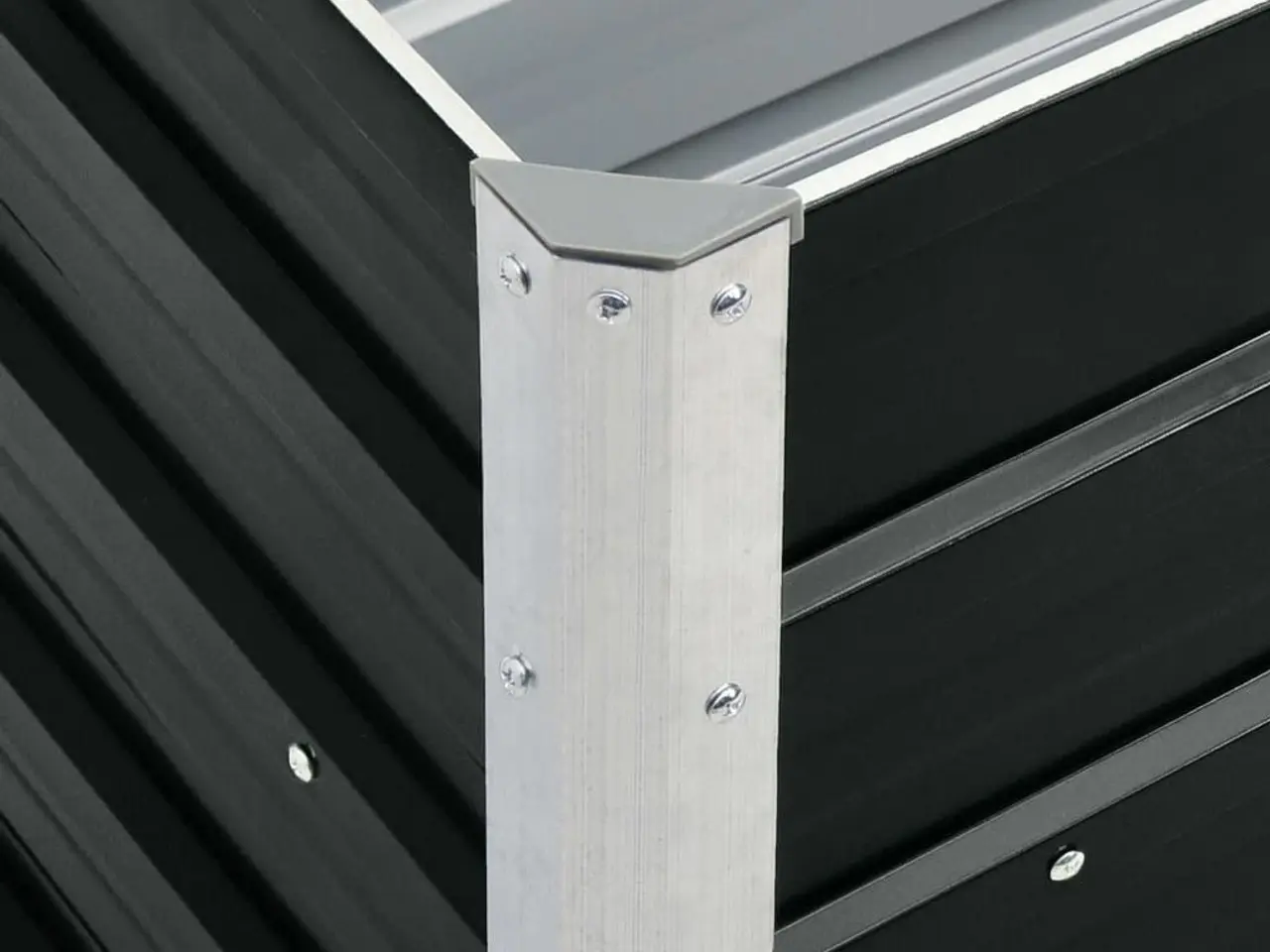 Billede 2 - Forhøjet plantekasse 240 x 40 x 77 cm - antracitgrå