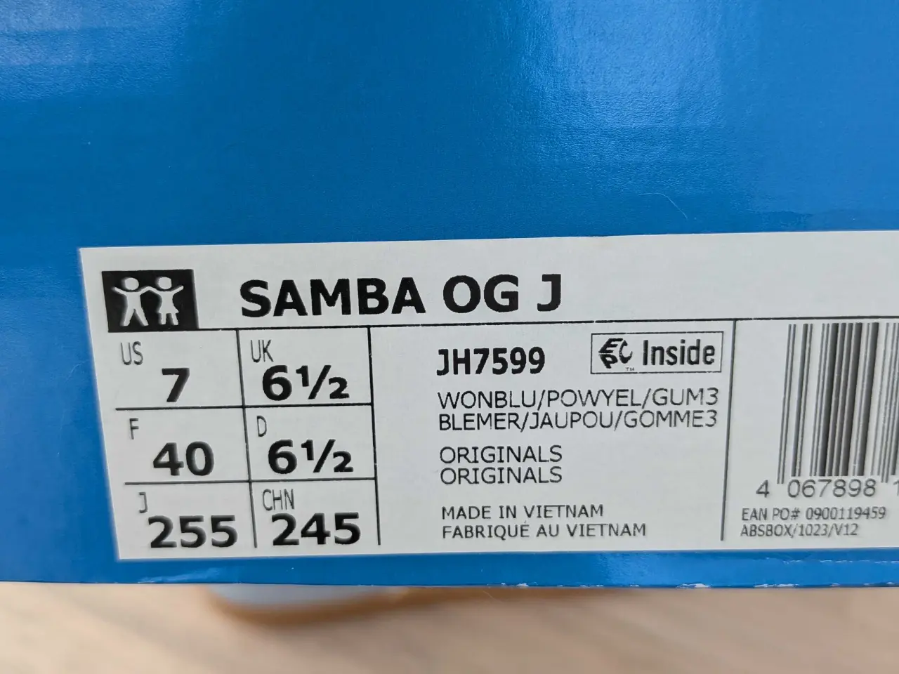 Billede 8 - Adidas samba og junior blue powder yellow