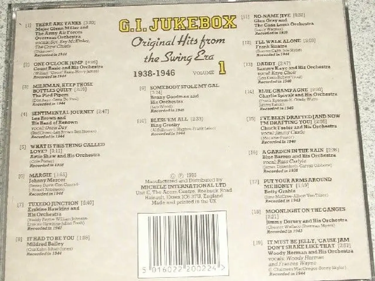 Billede 2 - CD med Diverse kunstnere: G.I.JUKEBOX
