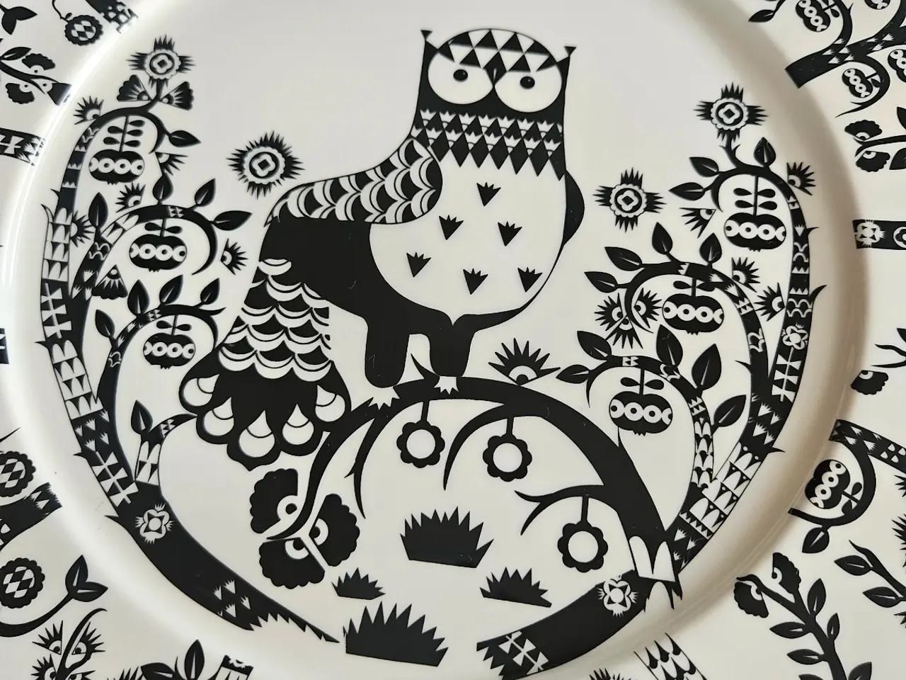 Billede 2 - Iittala tallerken med uglemotiv