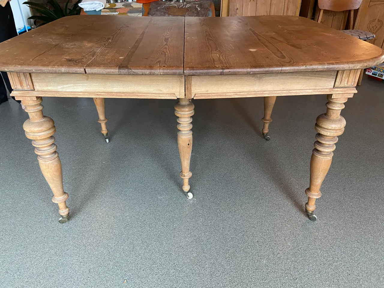 Billede 4 - Spisebord, antikt, længde fra 132-340 cm.