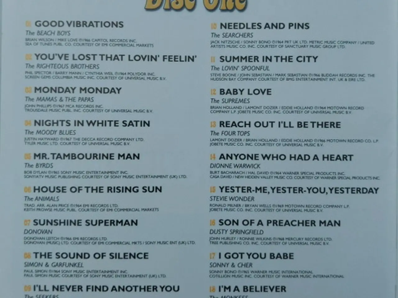 Billede 5 - Diverse kunstnere – Sounds Of The Sixties – 2CD