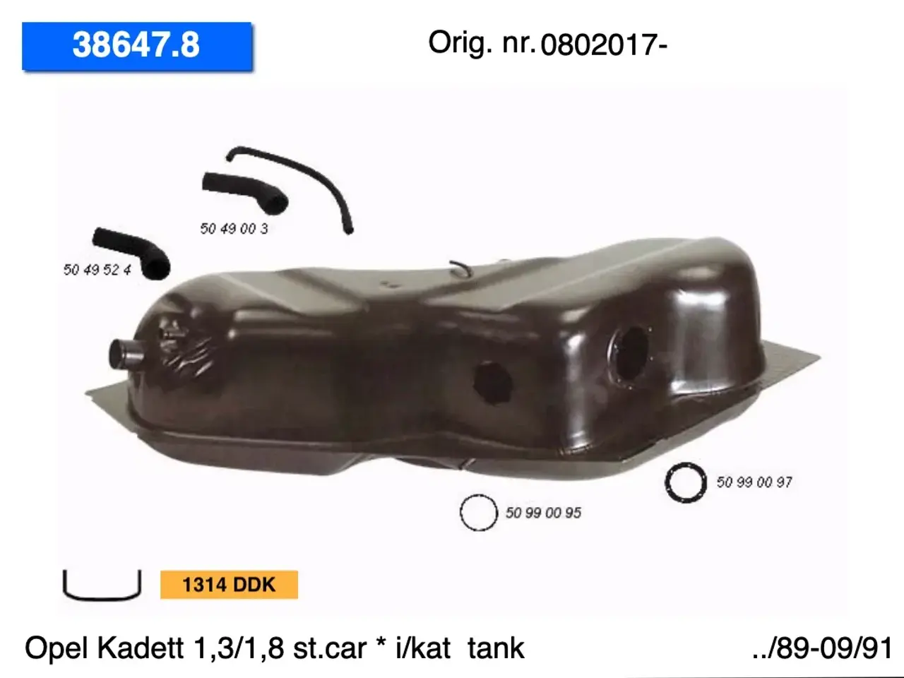 Billede 12 - Opel Kadett st. car tanke