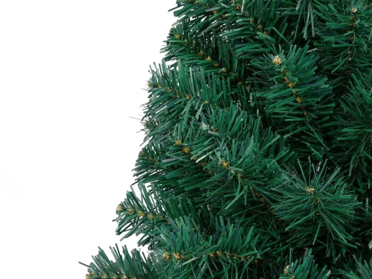 Billede 6 - Kunstigt halvt juletræ med fod 180 cm - grøn