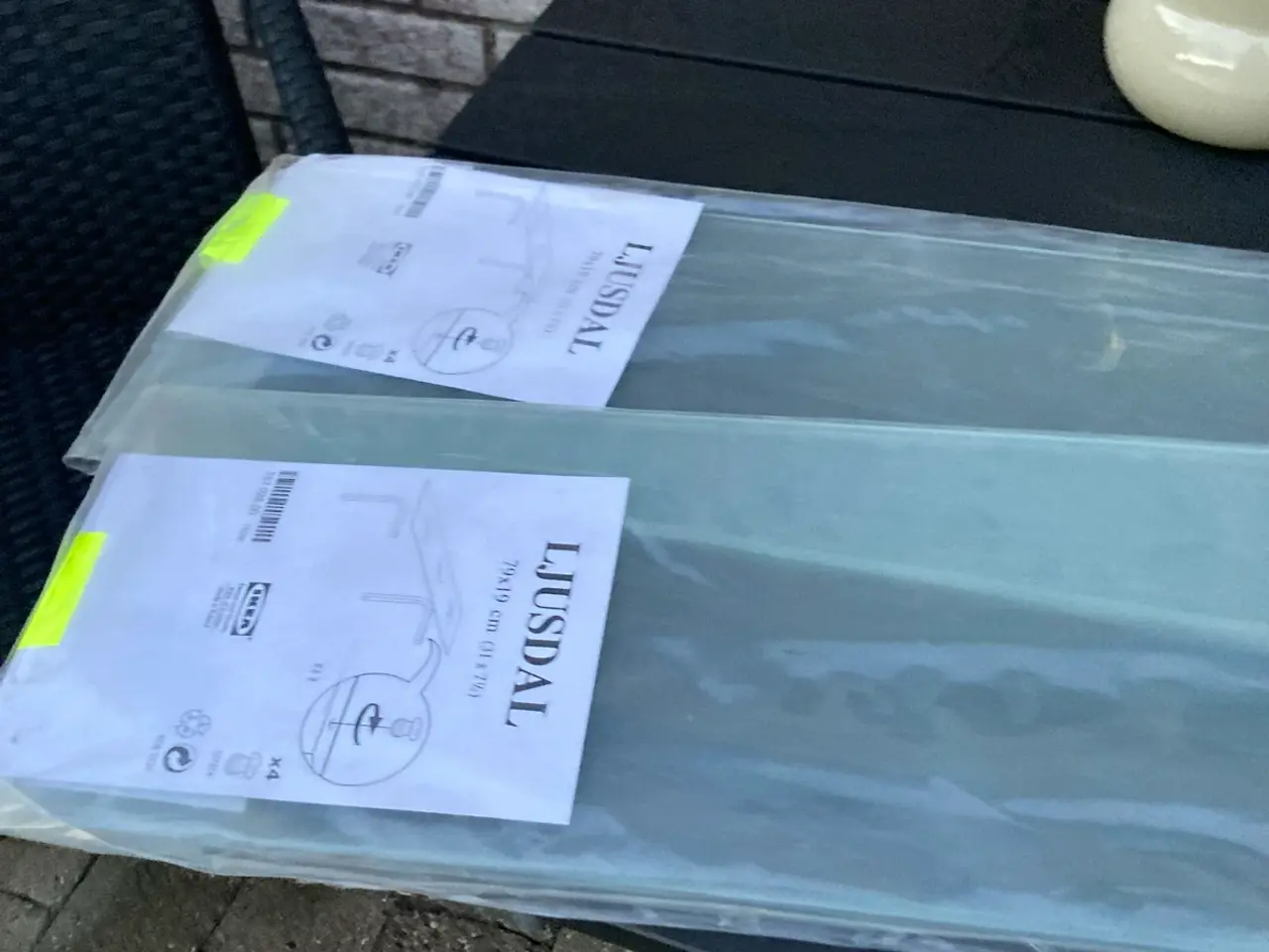 Billede 1 - Glas hylder til evt badeværelset