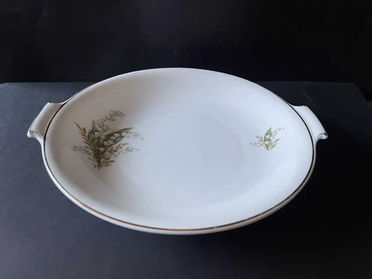 Billede 1 - Liljekonval Kagefad m. Øre - 25 cm.