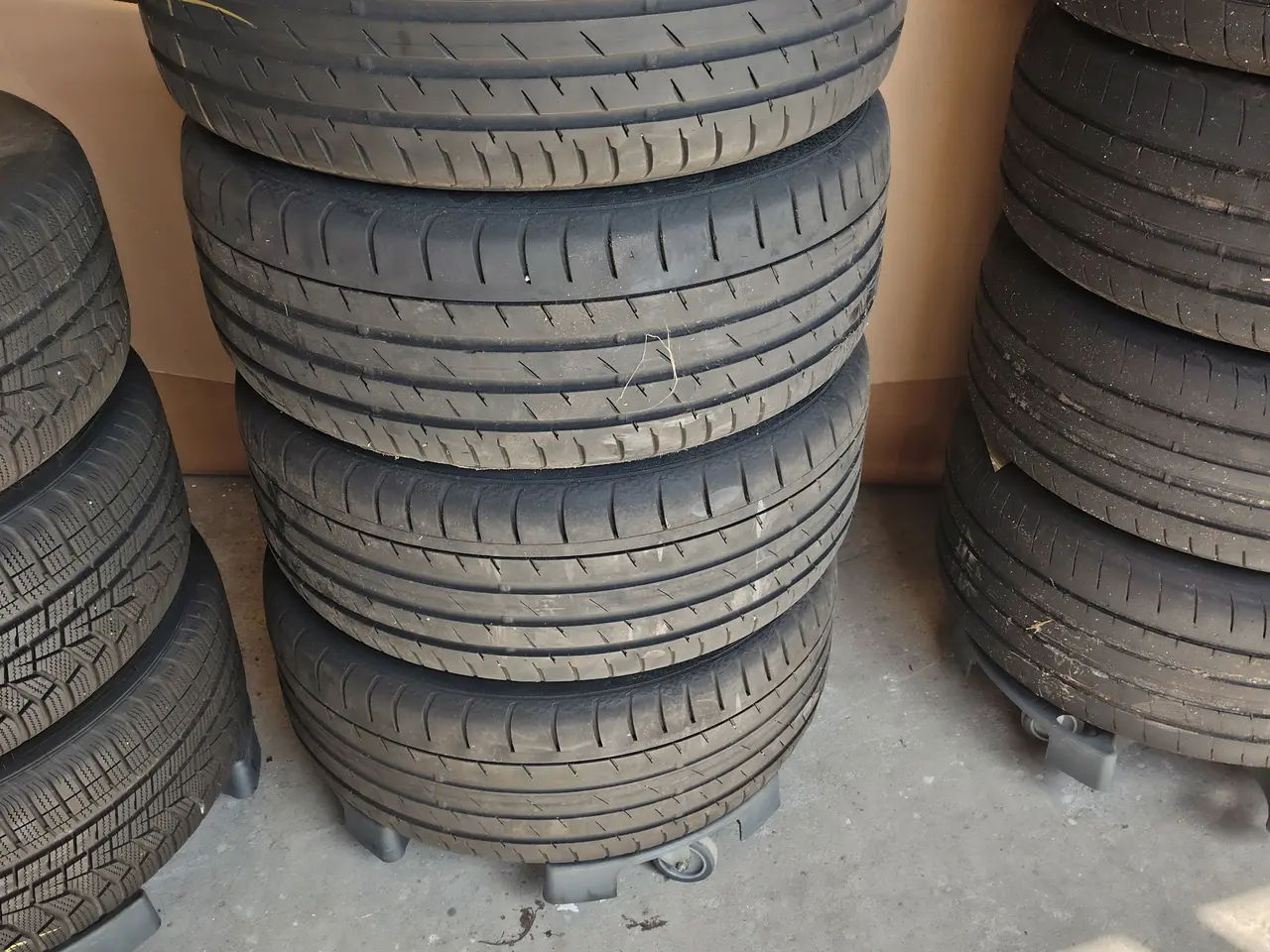 Billede 1 - Fire alufælge med dæk CONTINENTAL 245/45 R 18