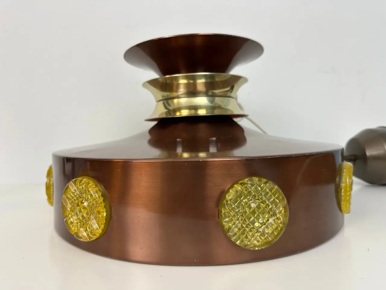 Billede 7 - Stor retro pendel (kobber/messing)
