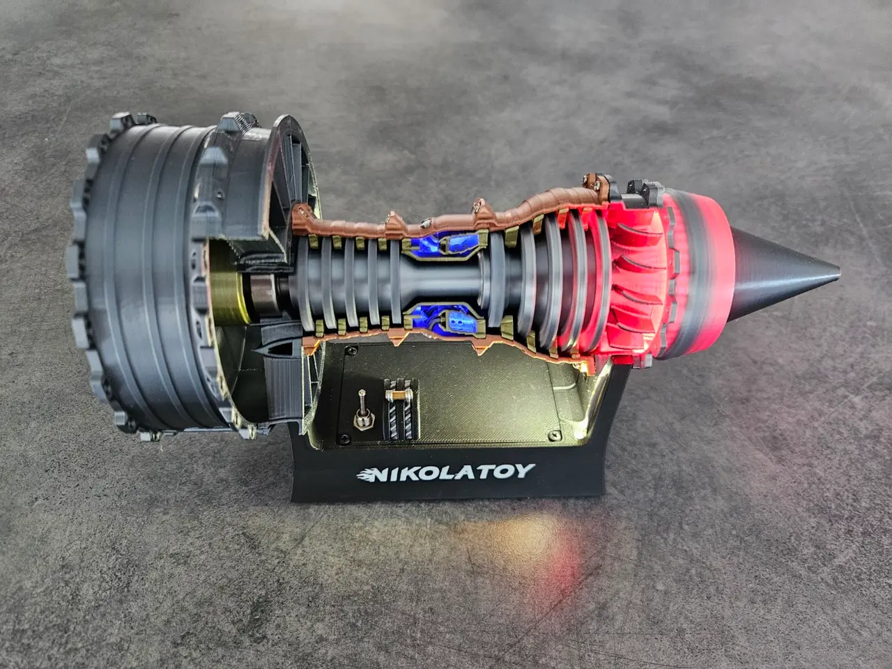 Billede 2 - NIKOLATOY Jet Turbojet Engine – LED-model