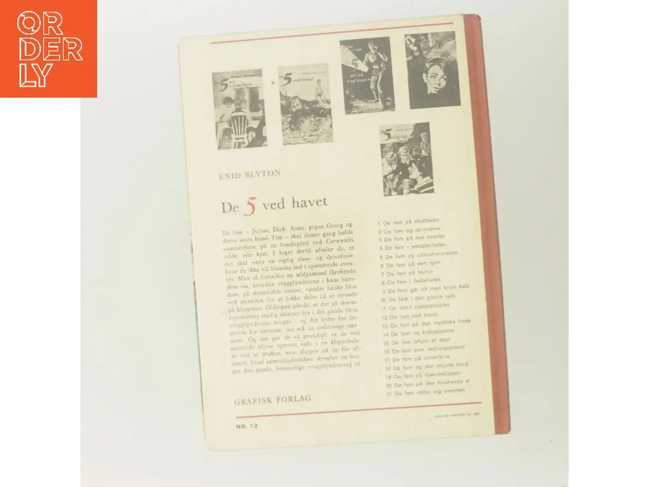 Billede 3 - De 5 ved havet af Enid Blyton (Bog)