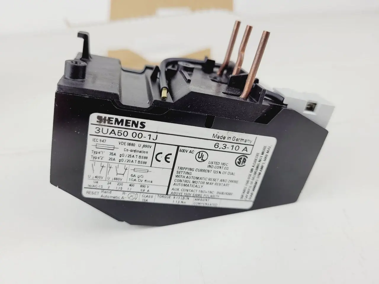 Billede 4 - Siemens 3UA50 00-1J overbelastningsrelæ