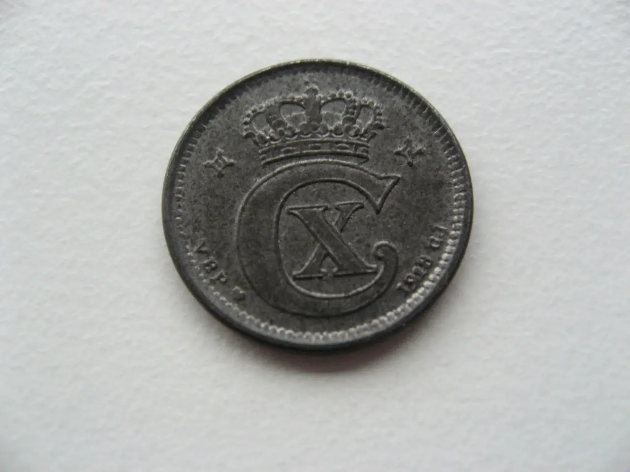 Billede 1 -  Smuk 1 øre 1918JERN 