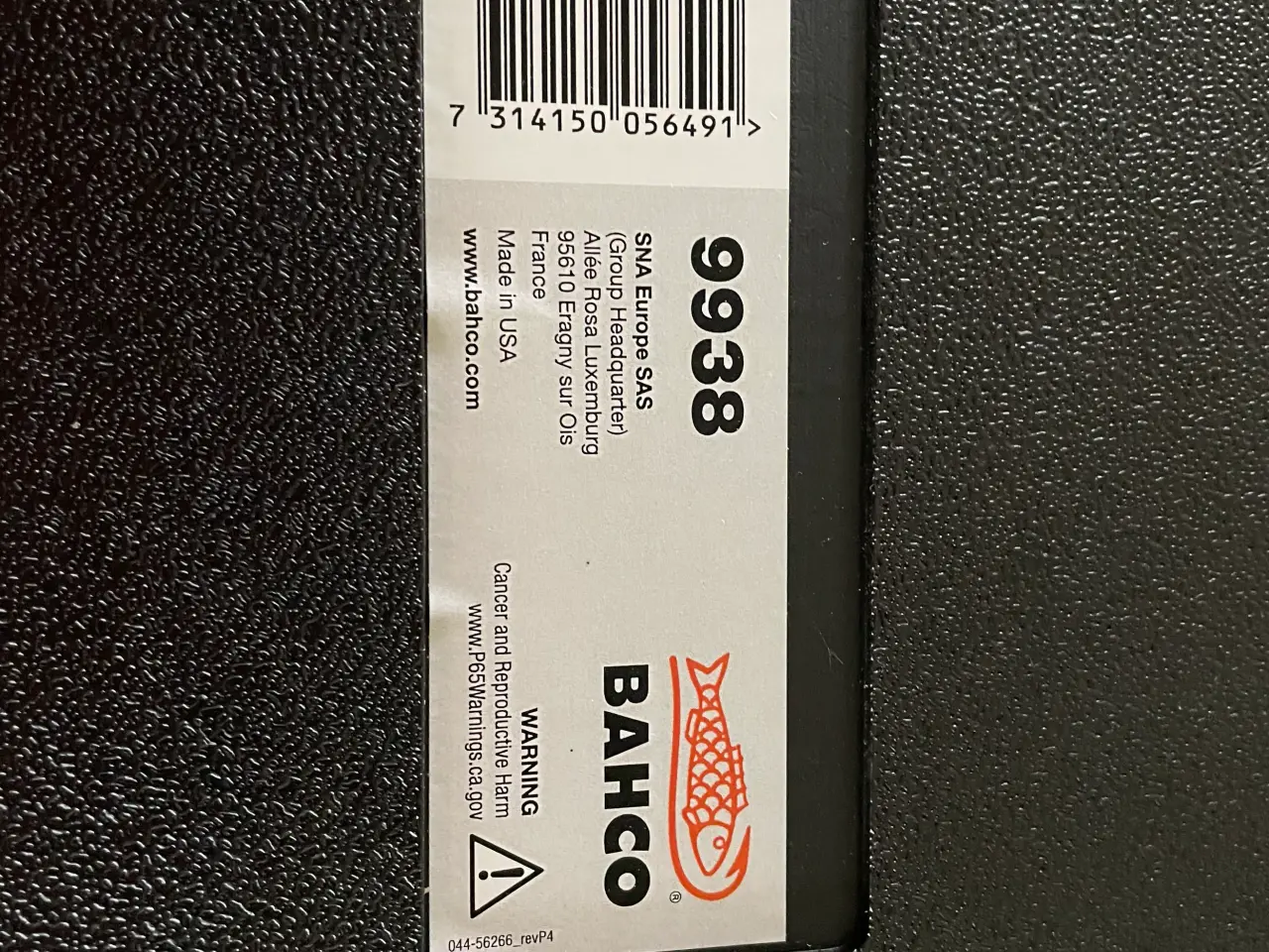 Billede 2 - Bahco 9938, Tangsæt, Sort