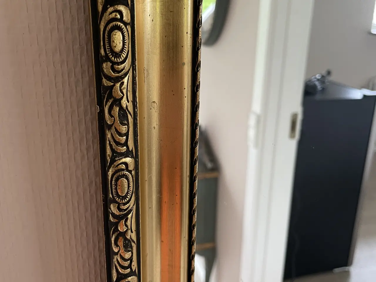 Billede 2 - Flot vintage spejl med guldramme