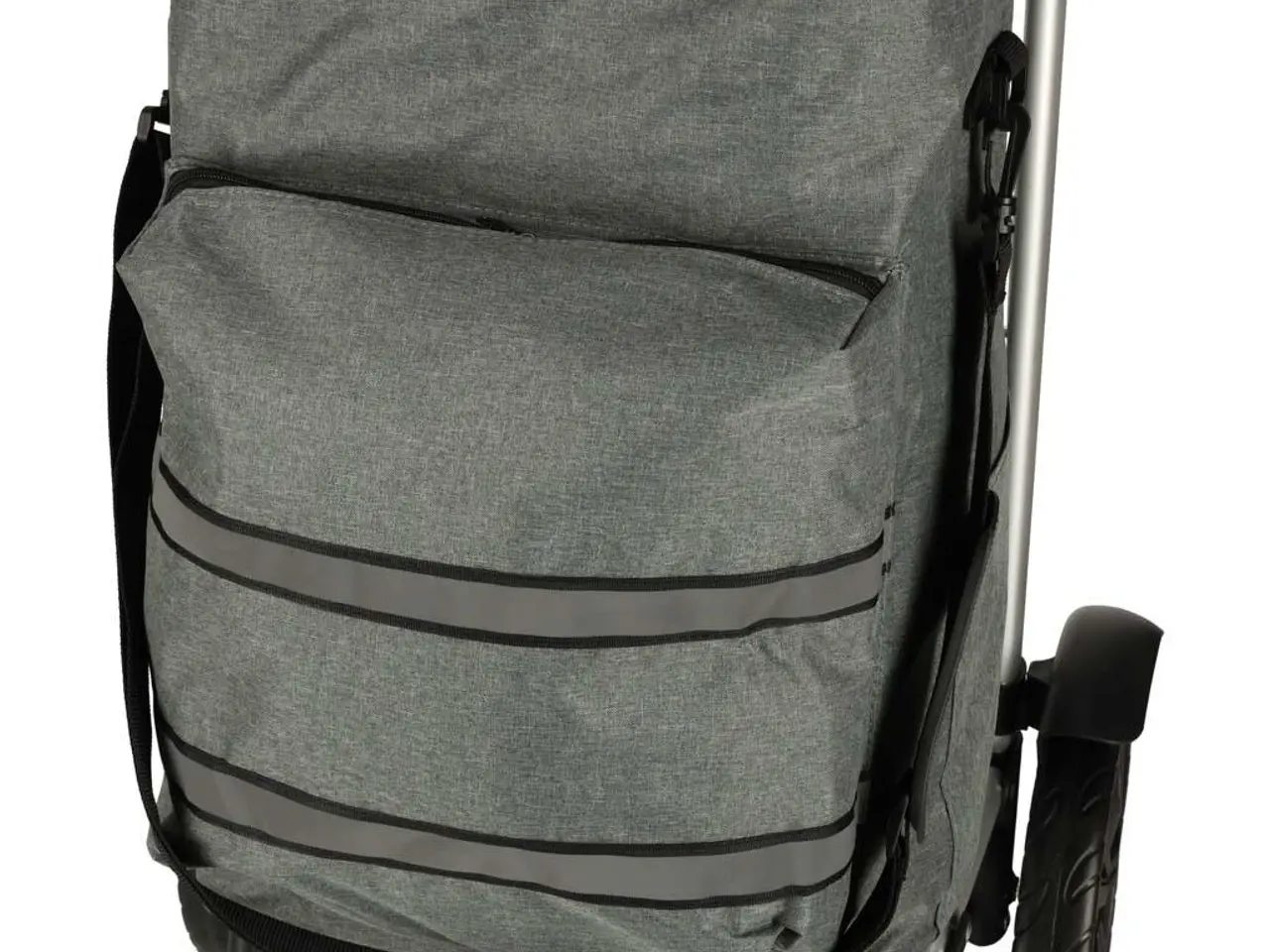 Billede 9 - Indkøbsvogn på hjul med stel 100 cm - grå, 40 l