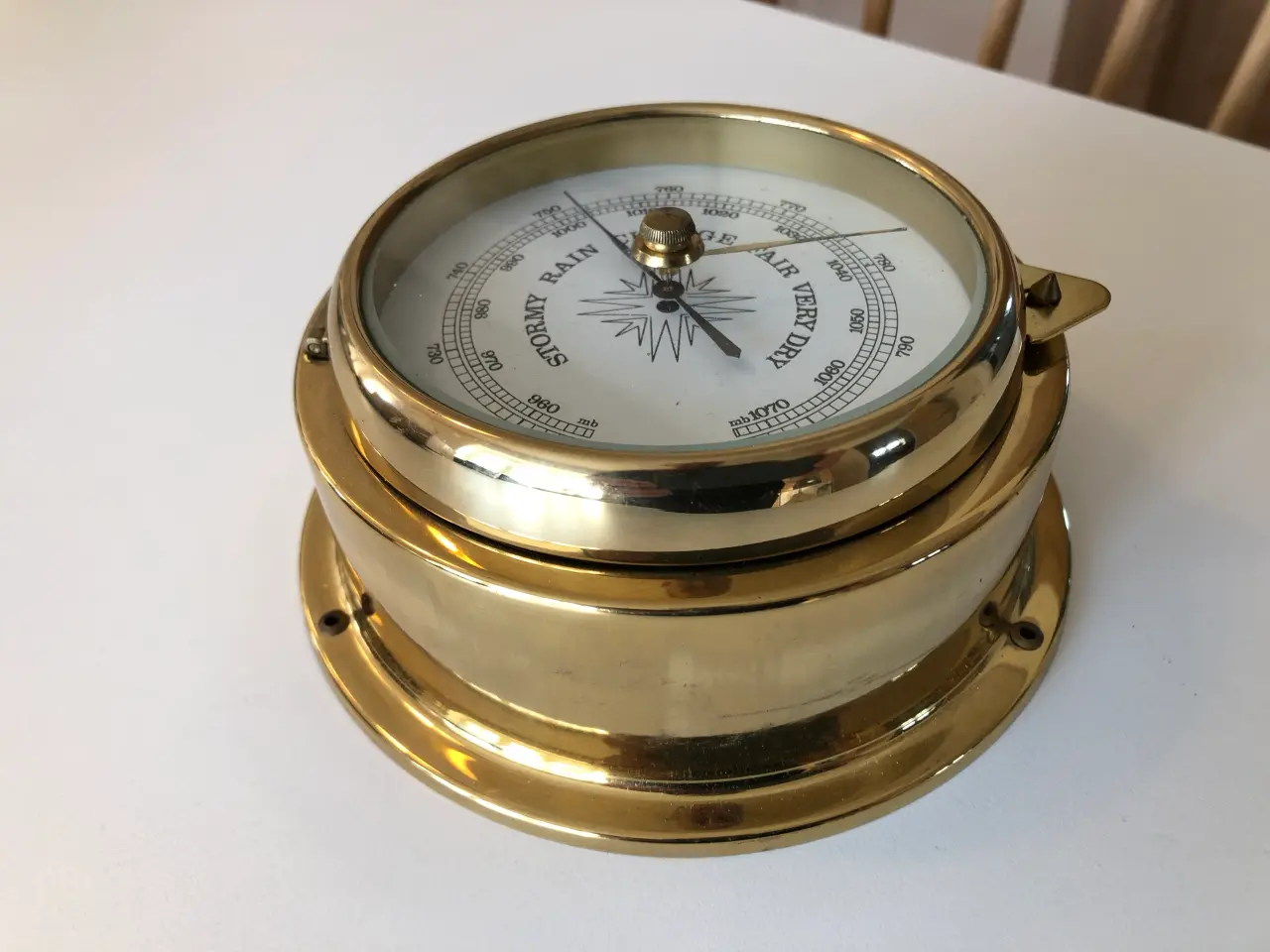 Billede 5 - Skibsbarometer i messing