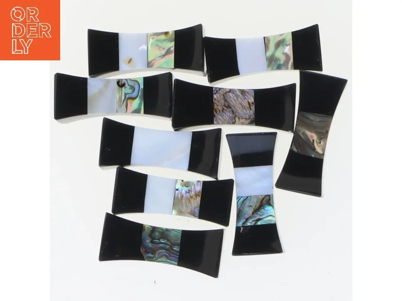 Billede 1 - 9 stk. Holdere til spisepinde (str. 4x1,5x1,5 cm)