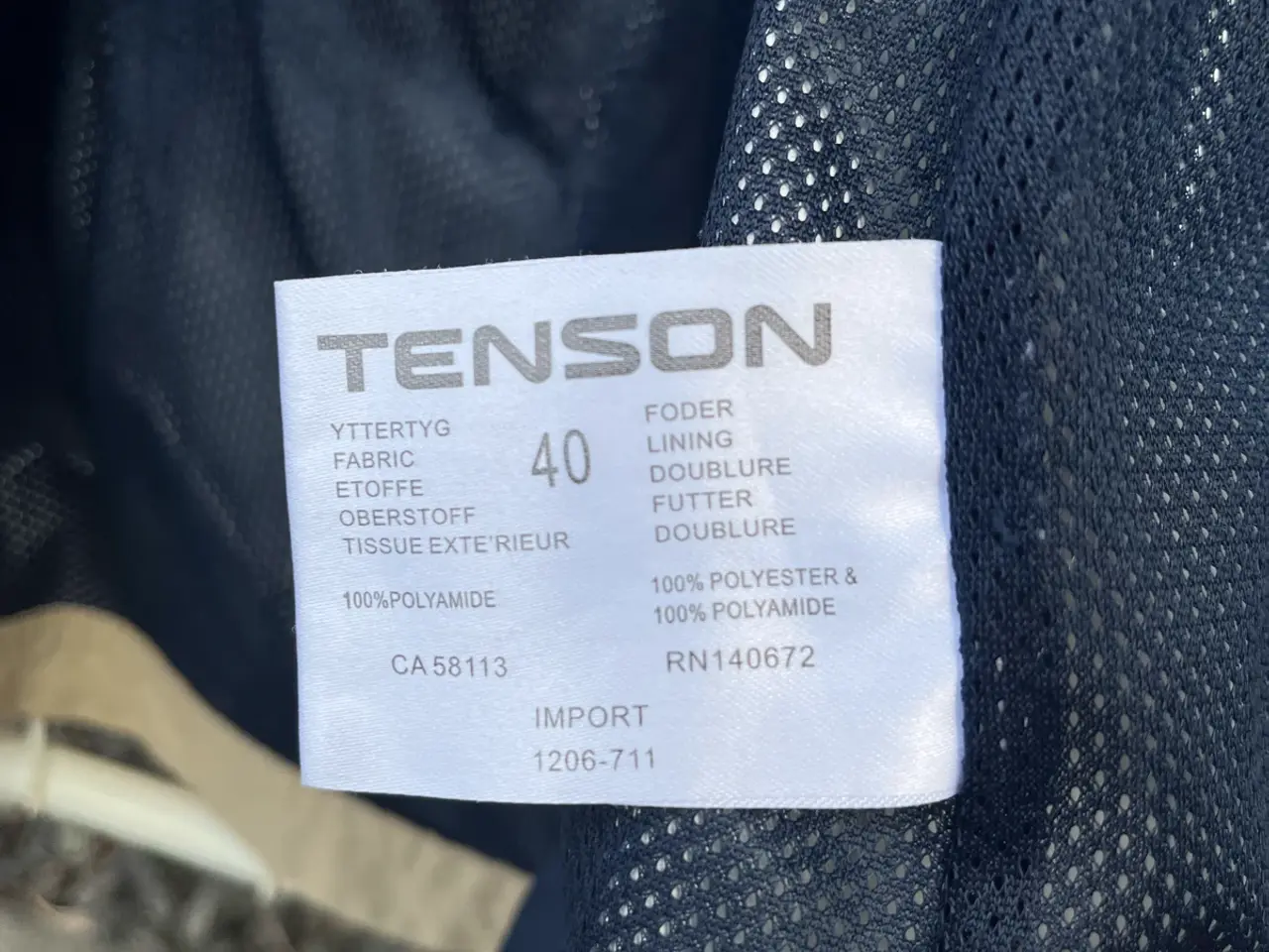 Billede 12 - Tenson jakke str 40