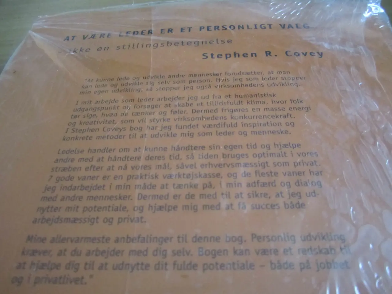 Billede 2 - 7 GODE VANER. Personligt Lederskab. BYD.