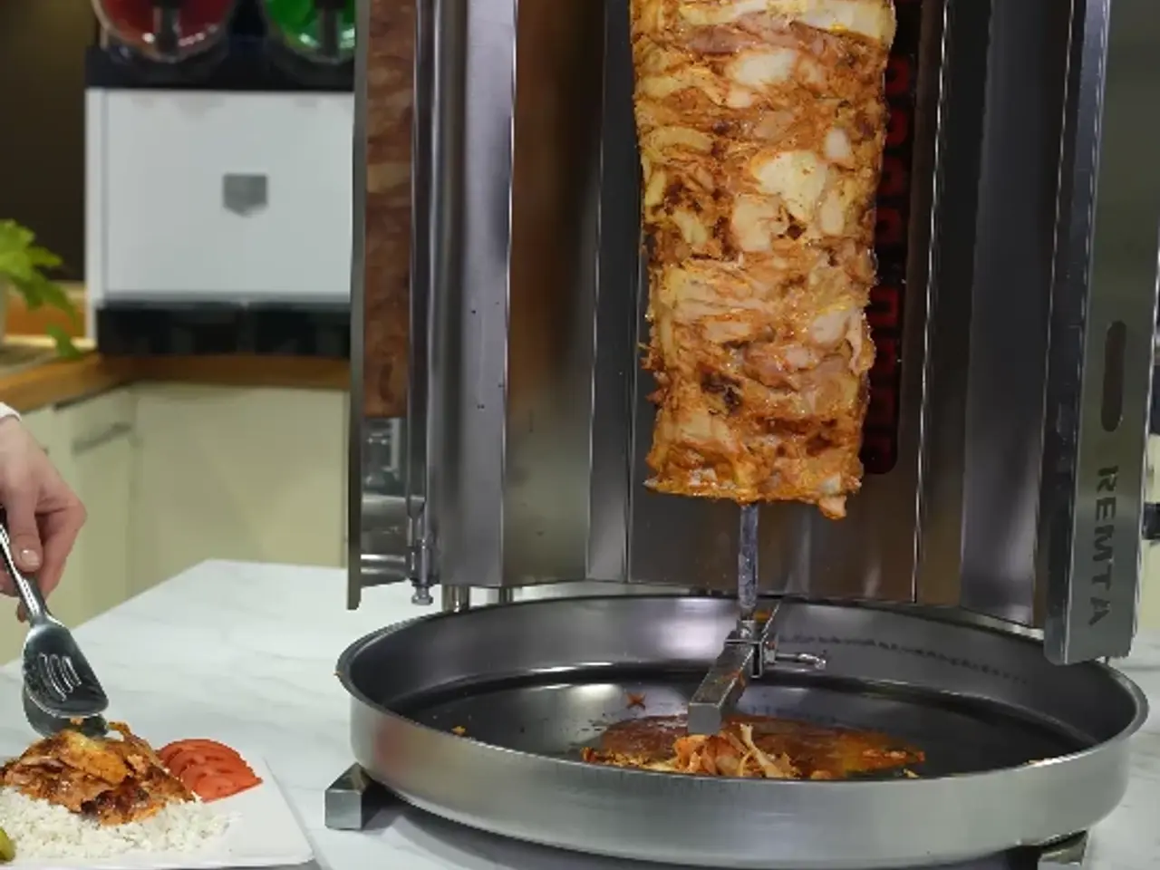 Billede 4 - Shawarma / Døner grill 50 kg – elektrisk