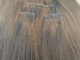 Naturlige hair extensions 6 dele