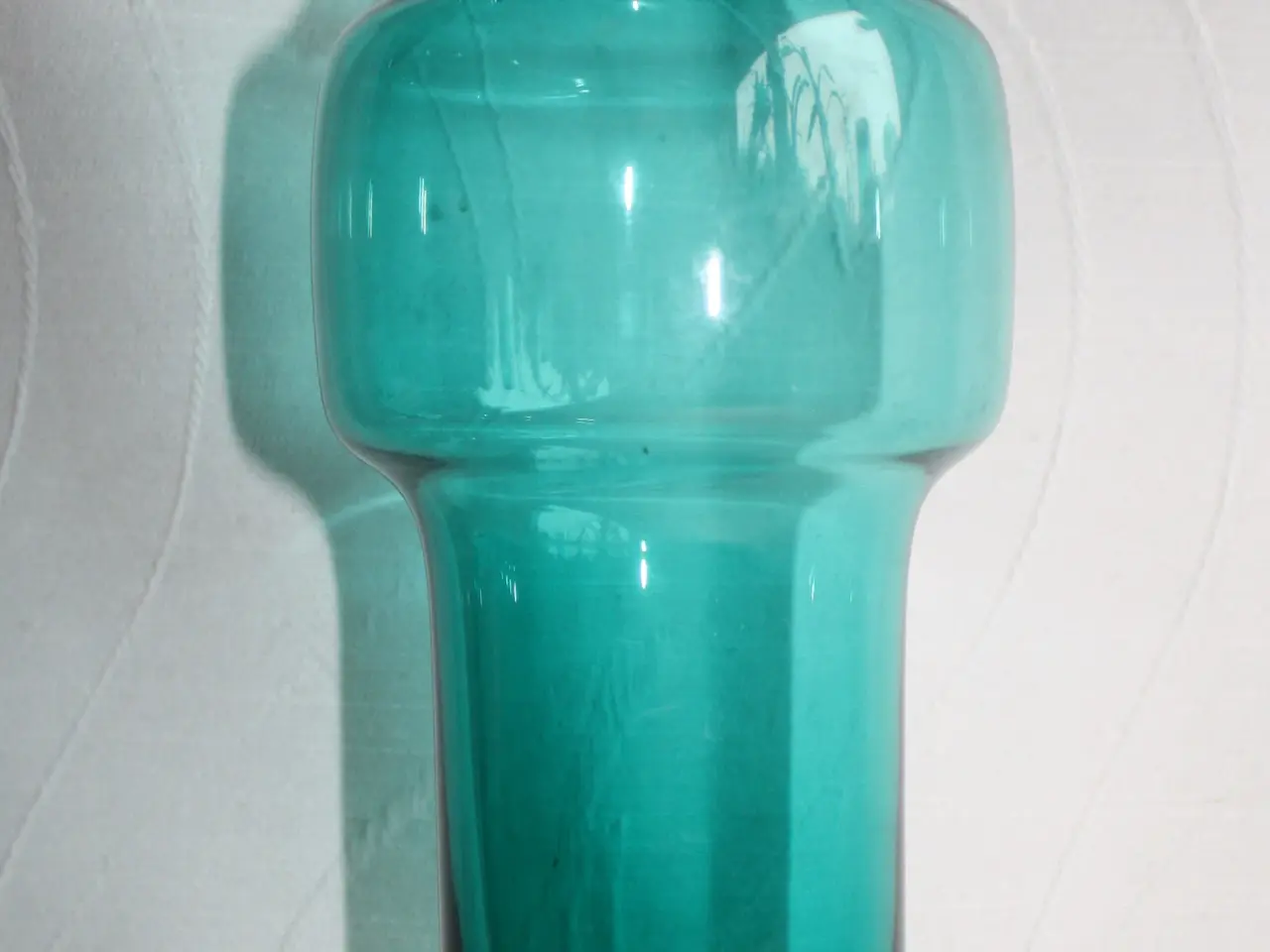 Billede 3 - Vase af grønt glas
