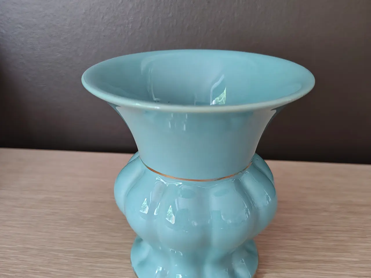 Billede 2 - Flot turkis Johgus vase