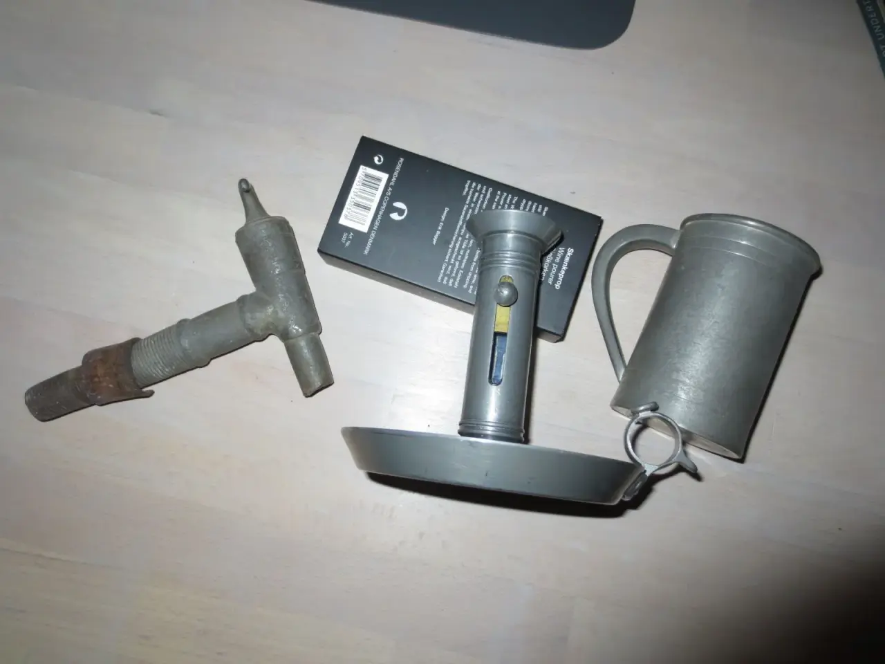 Billede 2 - Tin - krus, ølhane
