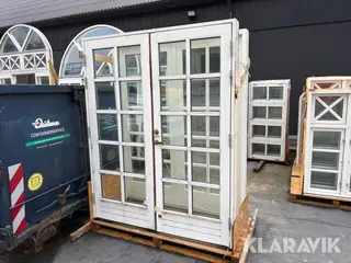 Terrassedøre Dobbeltdøre 2 styk