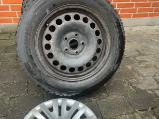 16VW,Audi,Skoda,Seat vinterhjul med gode vinterdæk