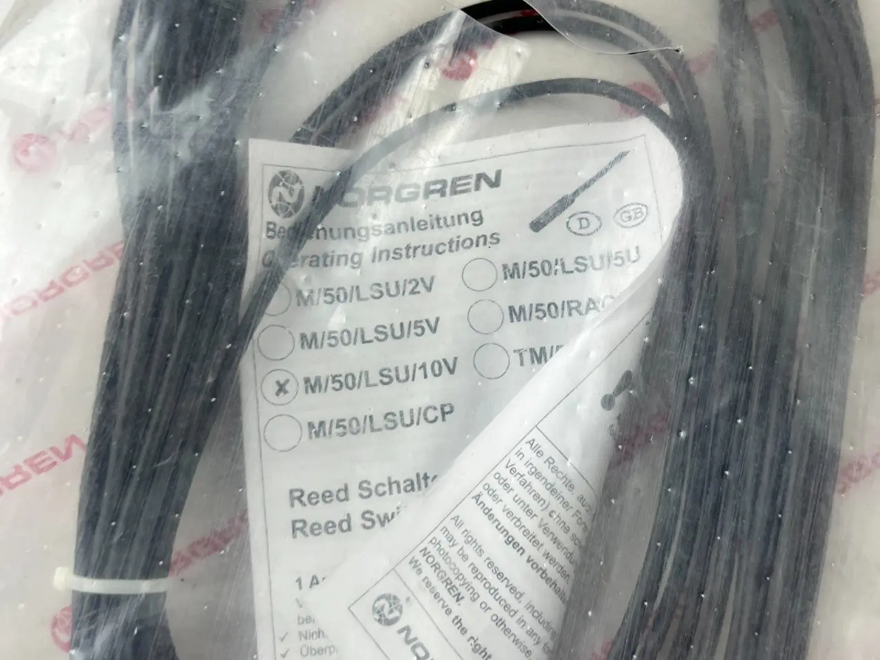 Billede 4 - Norgren M/50/LSU/10V Magnetic Reed kontakt 10m For