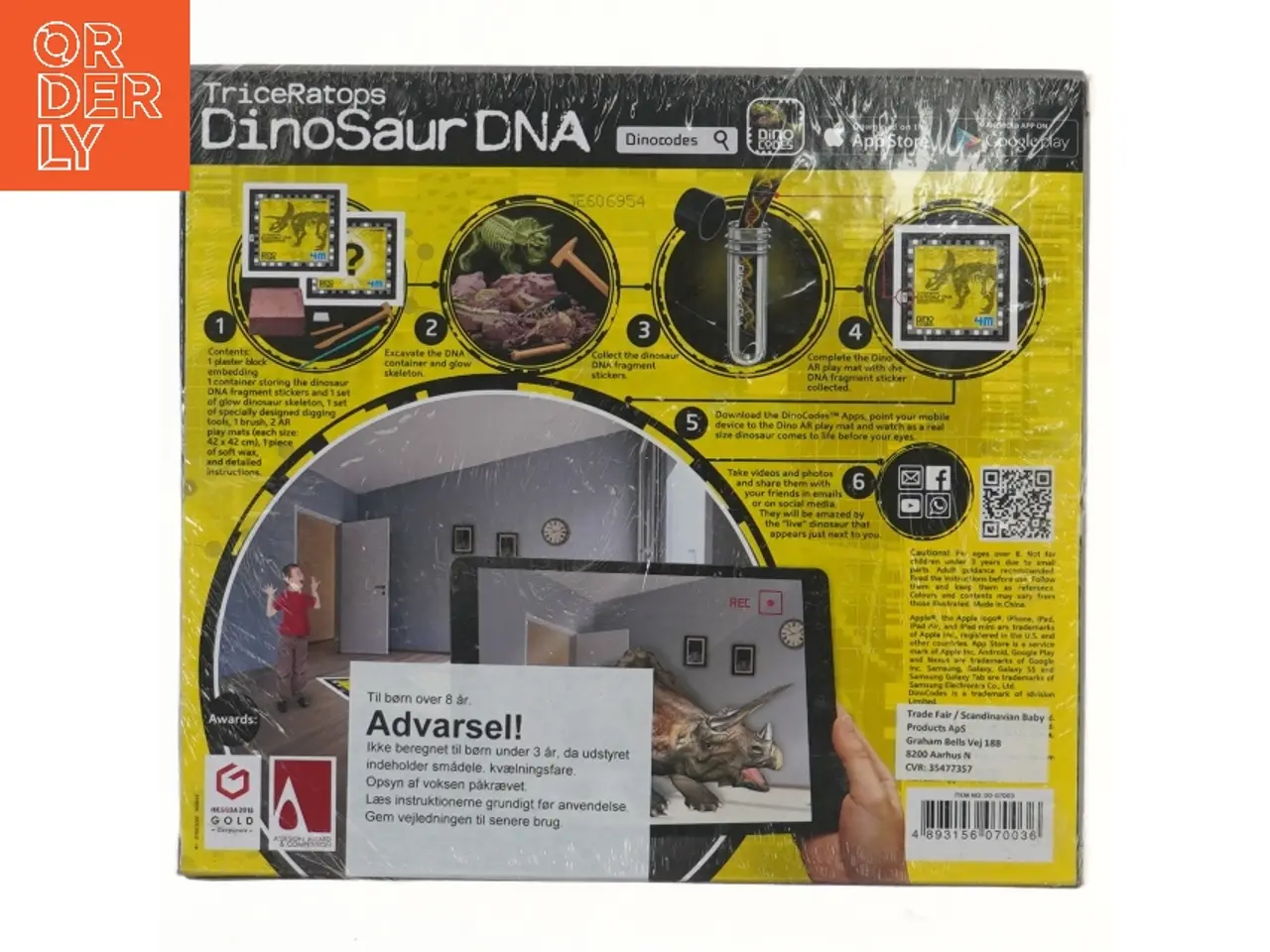 Billede 2 - 4M Triceratops Dinosaur DNA AR udgravningssæt (str. 24x22 cm)