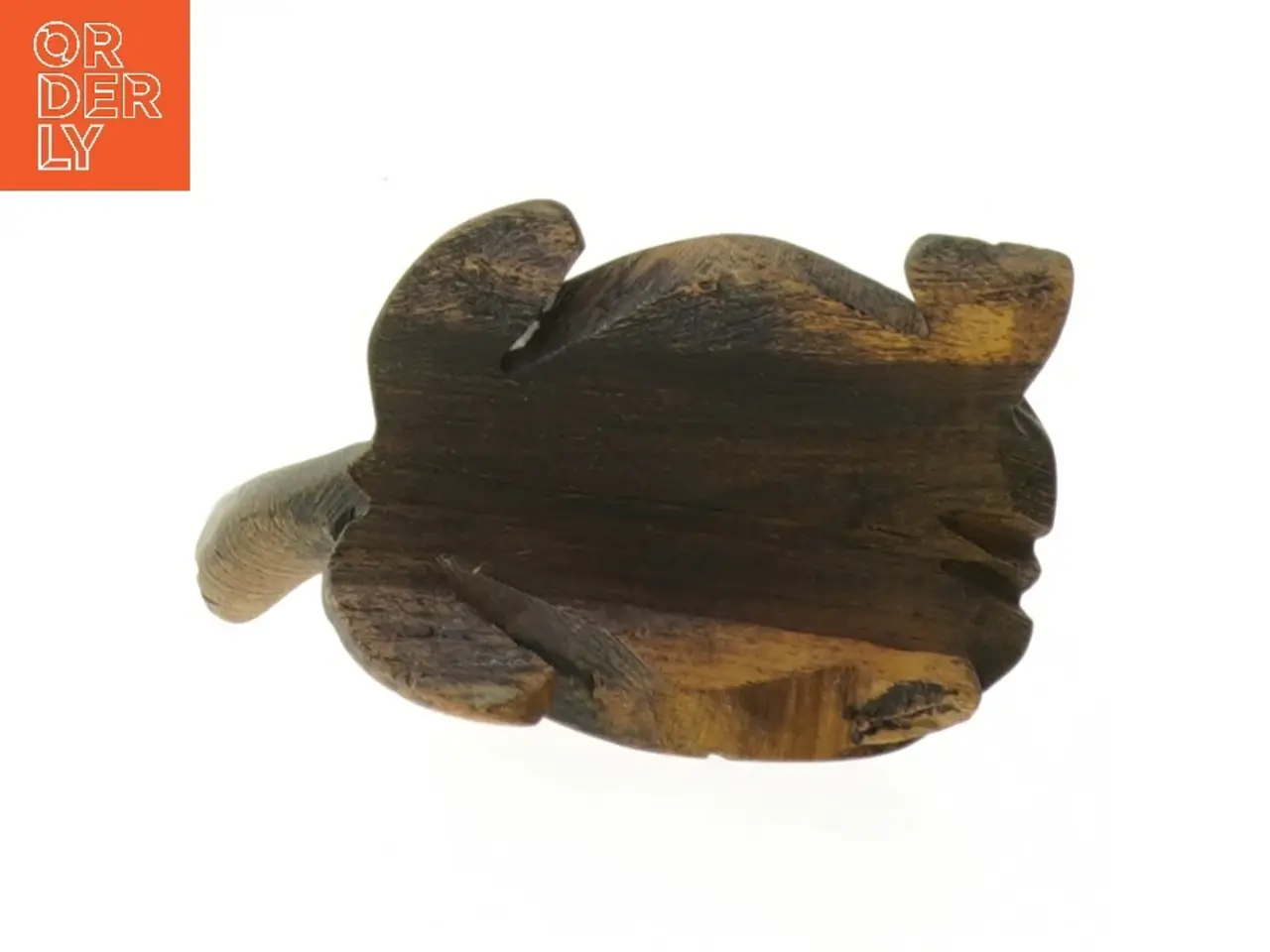 Billede 3 - Håndskåret træskildpadde (str. 10 cm)